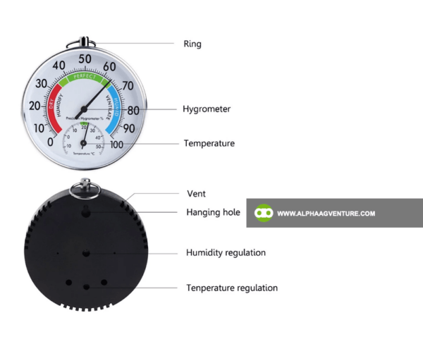 Buy Thermometer with Hygrometer for Sale from Alpha Agventure Farms